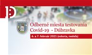 Odberné miesta testovania 6. a 7. február